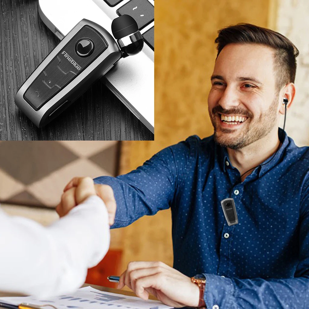  Fineblue F910 Mini portable Wireless Bluetooth Earphone Headset In-Ear+ EDR Clip-on Stereo Earphone Headphone For Phone