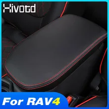 Accesorios para compartimento de apoyabrazos Central de Toyota Rav4 2019, funda protectora de cuero para modificación Interior, 2020