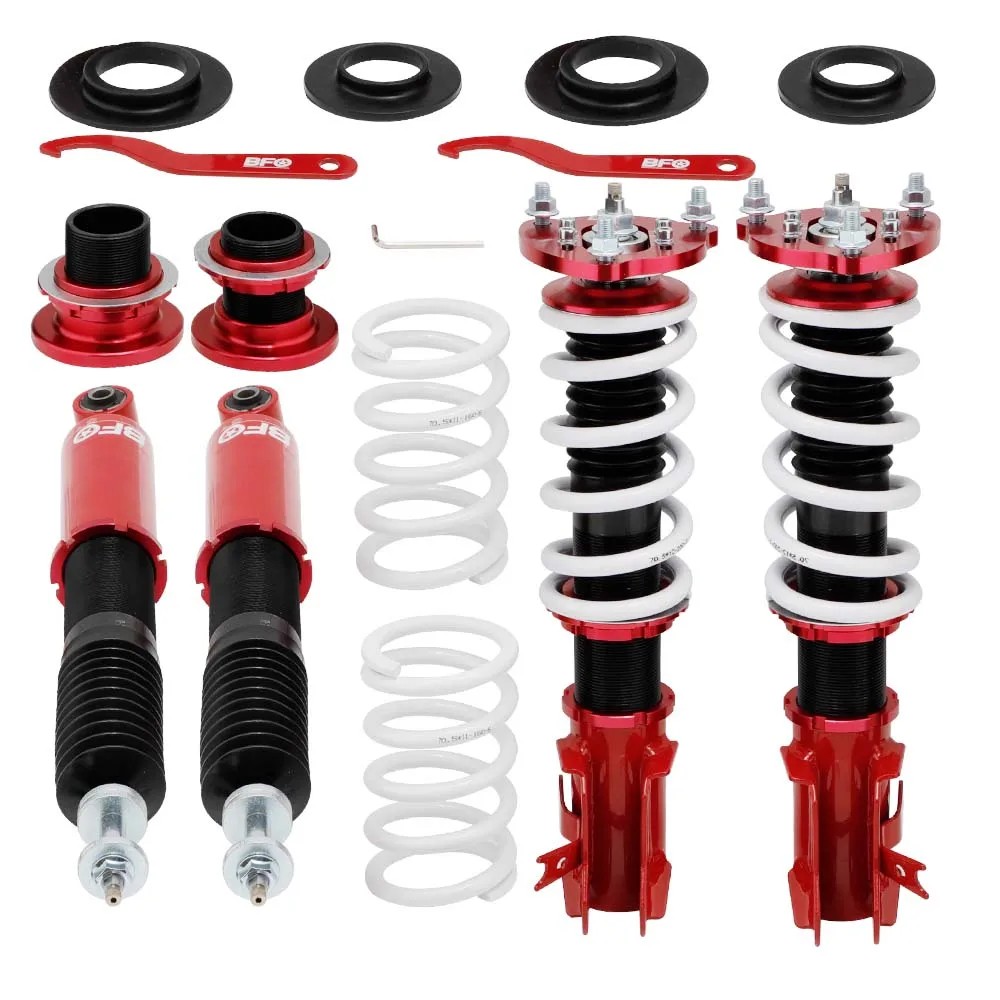 

BFO Coilover Suspension Adj Damper Kit for Honda Civic EX LX Sedan 2006-2011 Shock Absorber Red Suspenison Shocks Struts Kit