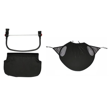 

2Pcs Stroller Accessories: 1 Pcs Baby Stroller Sun Visor Sun Shade Cover & 1 Pcs Baby Stroller 21Cm Foot Stroller Pedal