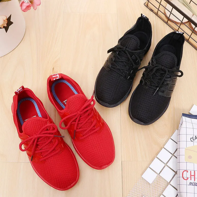 

Spring And Autumn Casual Shoes Old Beijing Cloth Shoes WOMEN'S Shoes Breathable Versatile Flat Lace-up Red Shoes