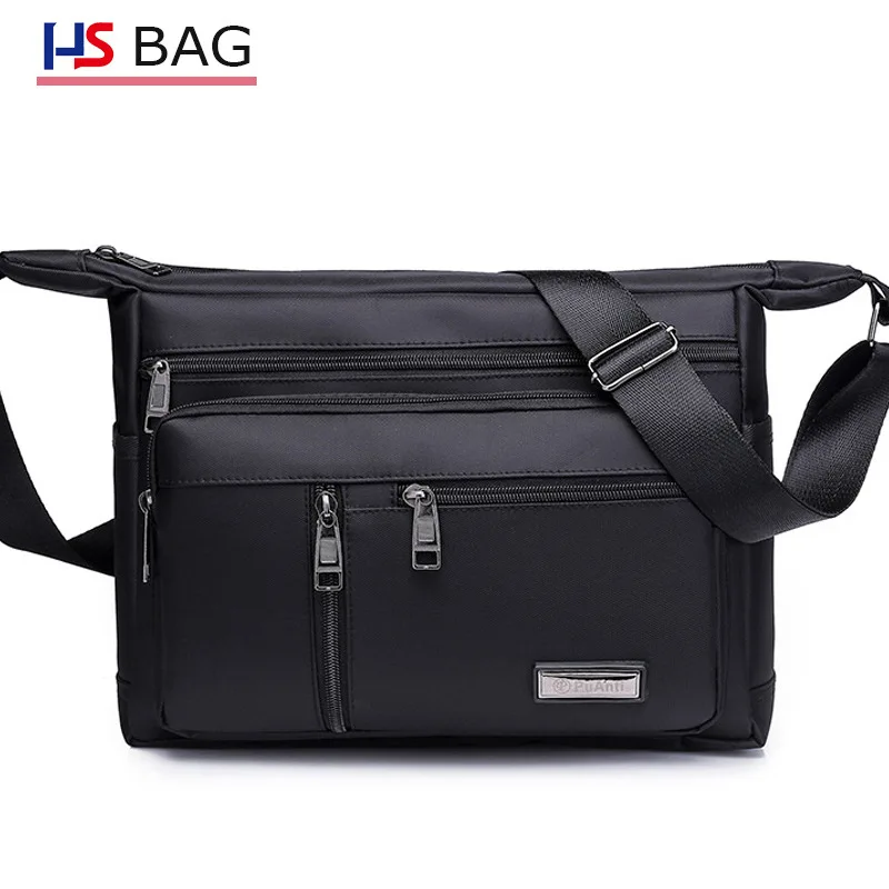 

Cross Border Supply of Goods New Style Business MEN'S Single-shoulder Bag Korean-style Waterproof Oxford Cloth Shoulder Bag Wome