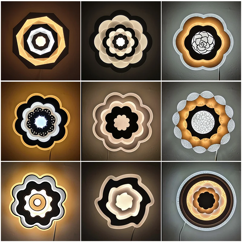 

WALL LAMP MODERN BEDROOM LED Wall Lamps rotation Bedroom Beside Wall Lights light colors changeable Indoor Living wall lighting