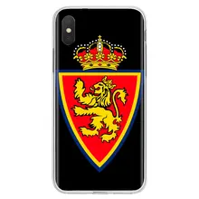 Para Xiaomi mi A1 A2 A3 5X6X8 9t Lite SE Pro mi Max MIX 1 2 3 2S Real equipo de fútbol Logotipo de lujo funda de silicona(China)