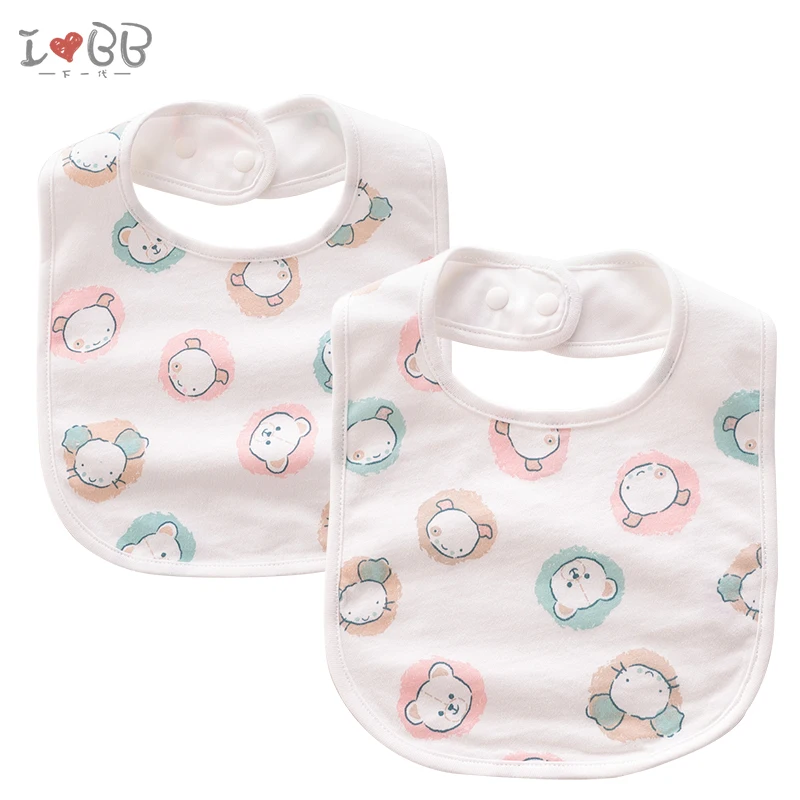 2 Pcs Детские нагрудники мультфильм Self Слюнявчики для кормления животных нагрудники для праздник - Цвет: 2 Pcs