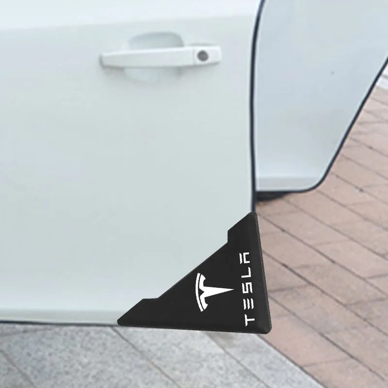 2pcs Silicone Car Door Corner Cover Stickers Protection Bumper for Nissan Terrano 2 Skyline Juke X-trail 2021 Car Accessories