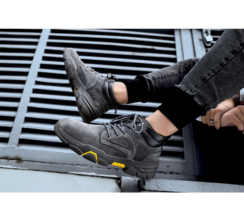 MIXIDELAI/новые модные кожаные мужские ботинки Удобная мужская обувь ботильоны короткие плюшевые зимние теплые мужские зимние ботинки размер 39-48