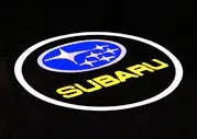2 pieces voiture Logo porte bienvenue lampe voiture светодиодный лазерный проектор pour Subaru Forester Outback herritage Impreza XV - Испускаемый цвет: 2