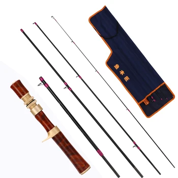 

Ultra-Soft Casting Solid wood handmade Fishing Rods1.55/1.8mTransform length Sensitive Solid Tip for Pike Trout Carbon Fiber Rod