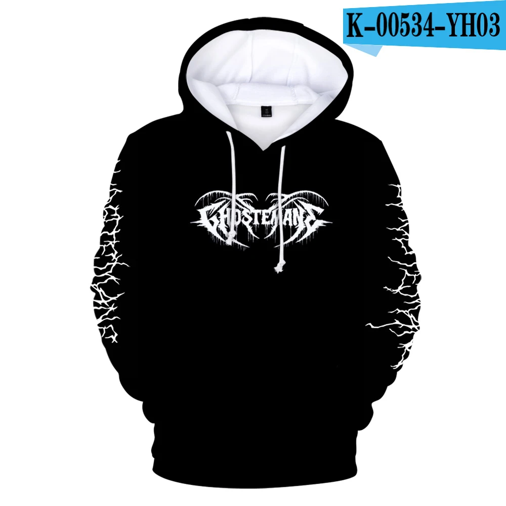 Новый Frdun Tommy Ghostemane World Tour Rock Music логотип 3D Толстовка с капюшоном для мужчин/женщин