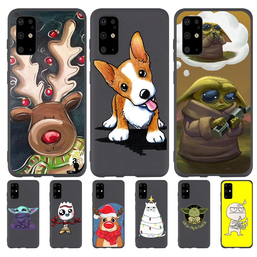 

2020 Cartoon Baby Yoda Dog For Samsung Galaxy S6 S7 S8 S9 S10 Lite S11 Edge S11e Note 8 9 10 plus M10 M20 M30 M40 case cover