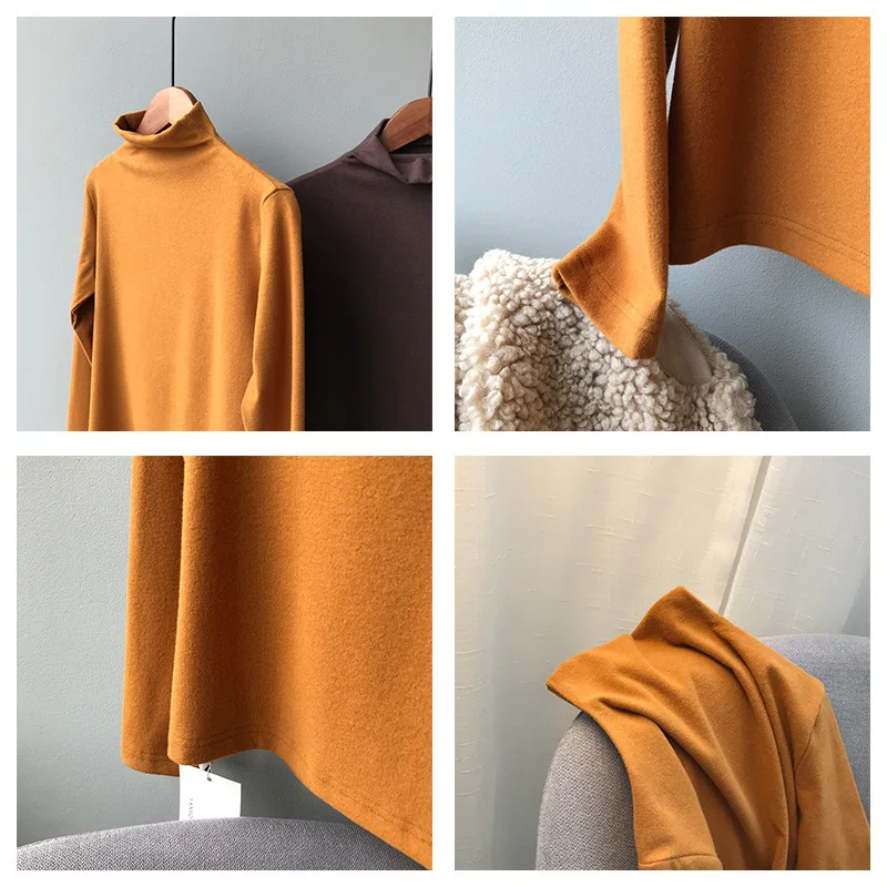 Women's Turtleneck Sweaters Autumn Winter Soft Warm Knitted Pullovers Basic Women Sweater Female Jumpers Tops Pulls Femmes