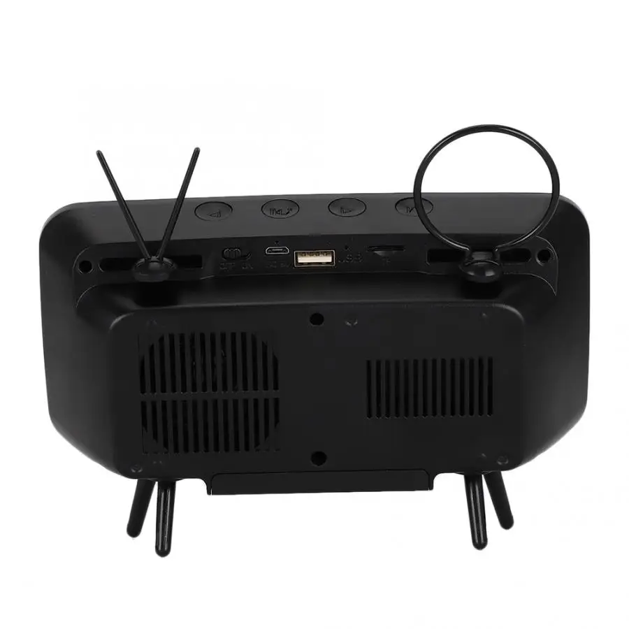 2 в 1 Ретро ТВ модель Bluetooth динамик держатель телефона для смартфонов до 6 дюймов Ретро ТВ динамик