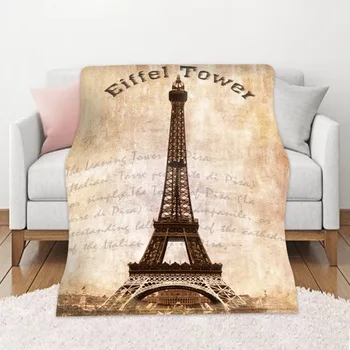 

DIY Custom Blanket Retro Autumn and Winter Warm Sofa Blanket HD Digital Printing Double-Sided Flannel Airable Blanket