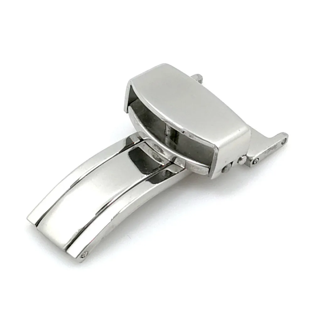 Пряжка из нержавеющей стали с бабочкой для наручных браслетов 14 мм 16 мм 18 мм 20 мм 22 мм металлическая застежка