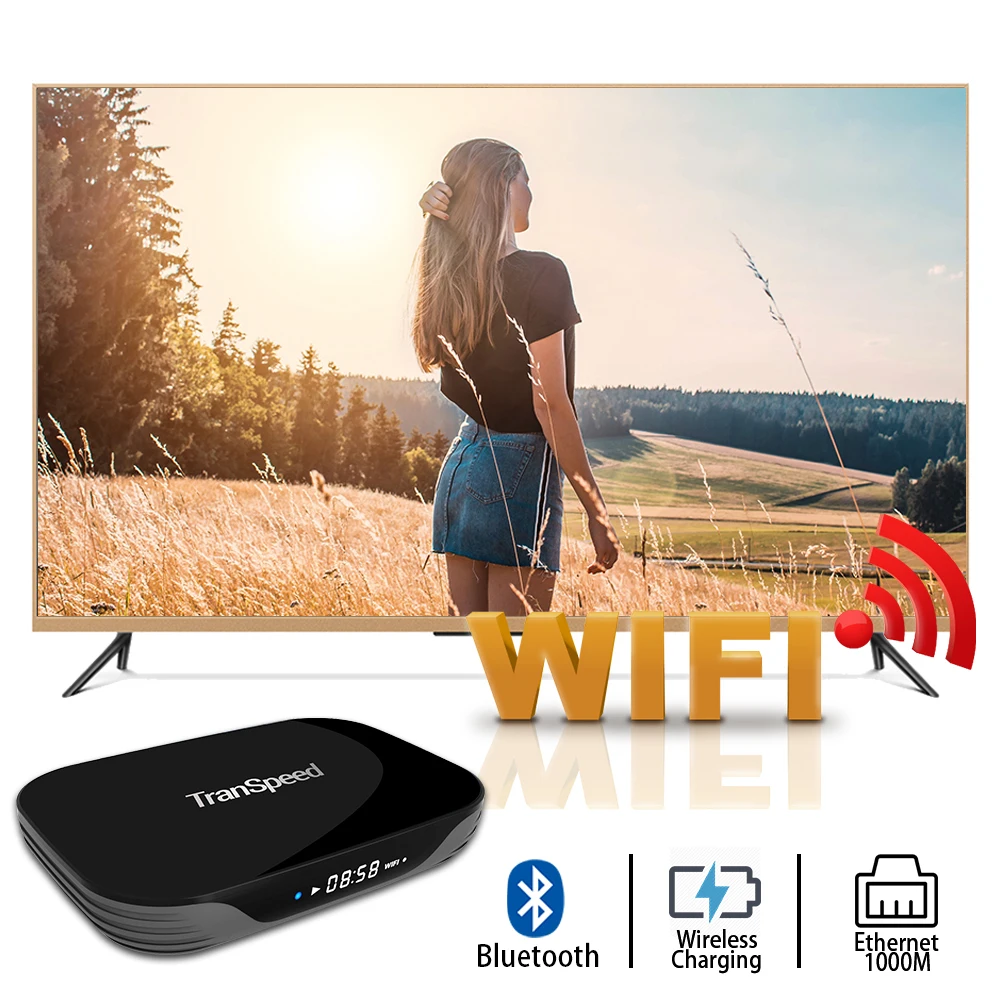 Transpeed Bluetooth Android 9,0 Amlogic S905X3 4 ГБ 32 ГБ 64 Гб 128 ГБ tv BOX 8K HDR Youtube Netflix 1000M Wifi