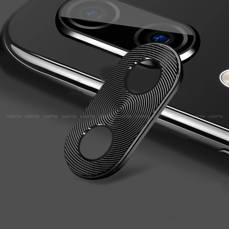Новое защитное кольцо для объектива камеры покрытие алюминия для Xiaomi Redmi K20 Pro Защита объектива камеры кольцо Крышка для Redmi Note 7 Pro - Цвет: Black