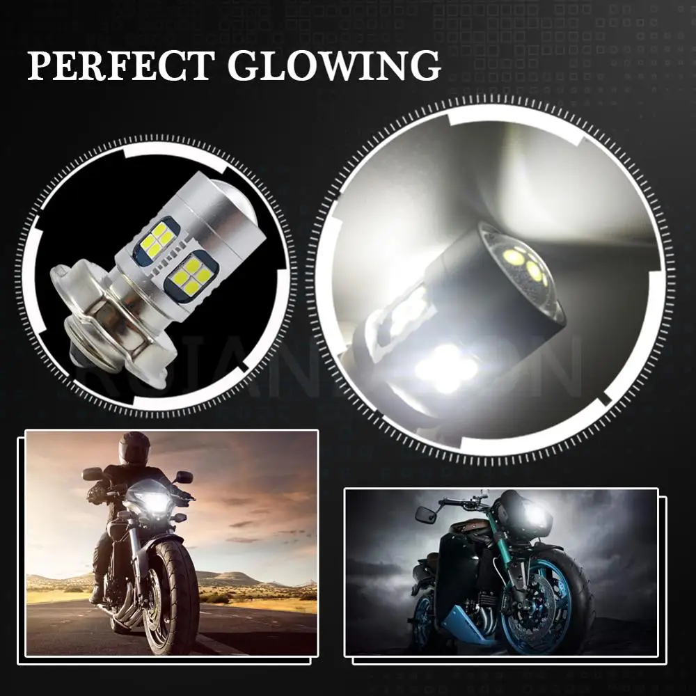 6-24V Motorcycle Headlight Bulbs P26S LED Moto 3030 22SMD LED Headlight Motorbike LED Lamps Conversion Kit Bulbs 800LM 6000K