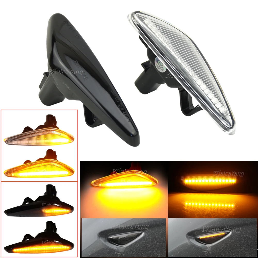 Dynamic LED Side Marker Lamp Turn Signal Blinker Light For Mazda 6