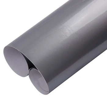 

SUNICE 1.52 x 5/10/15/18m Car Skin Sticker Decals, High Glossy Silver Body Wrap Tint, Car Styling Decoration Air Release Free