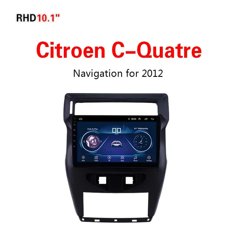 Lionet gps навигация для автомобиля Mitsubishi Citroen C-Quatre 2012 10,1 дюймов RM2015Y - Размер экрана, дюймов: WIFI 1G16G