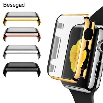 

Gosear Full Protective Case Cover Skin Shell Screen Protector Film for Apple Watch iWatch Wach iWach Series 1 2 3 38mm 42mm