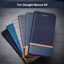 Чехол-бумажник из искусственной кожи для LG Nexus 5X деловой чехол для телефона для LG Nexus 5X флип-чехол-книжка Мягкий ТПУ силиконовый чехол-накладка