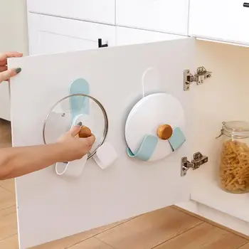 

Punch-free Spin Kitchen Home Pot Pan Cover Shell Cover Sucker Tool Bracket Storage Rack Organizer Pot Lid Kitchen Accessories