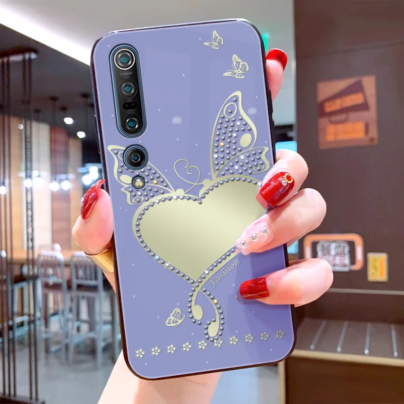 Newest Phone Case For Funda Xiaomi mi 10 Pro Butterfly Love Mirrorfor Case For Xiaomi 9 Redmi 8A Note7 8 K30 Pro Extreme Edition