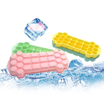 

Creative Silicone With Lid Ice Tray Refrigeration Food Grade Ice Grid Mold Infant Supplementary Popsicle Make Kitchen DIY Tools