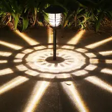 2pcs Outdoor Solar LED Lawn Lamp Waterproof Landscape Decorative Light for Yard Good Visual Creating Atmospheric Effect