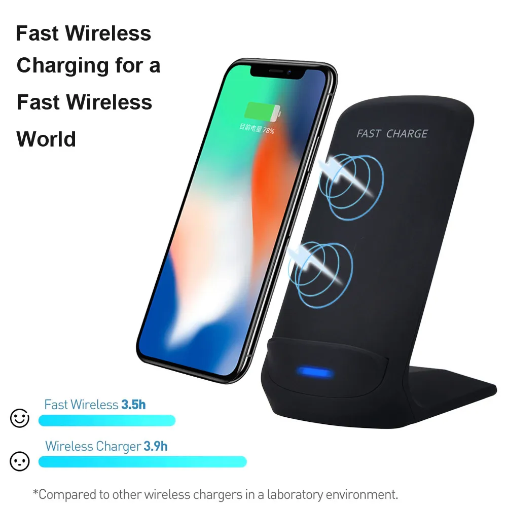 Ouhaobin Зарядное устройство для iPhone X/8/8 Plus Qi быстро Беспроводной Зарядное устройство быстрой зарядки стенд держатель для samsung Мобильные аксессуары