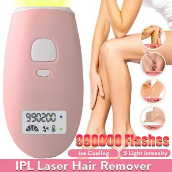 

IPL Laser Hair Removal 990000 Flash Epilator Professional Laser Photoepilator Permanent Women Painless Hair Remover Machine