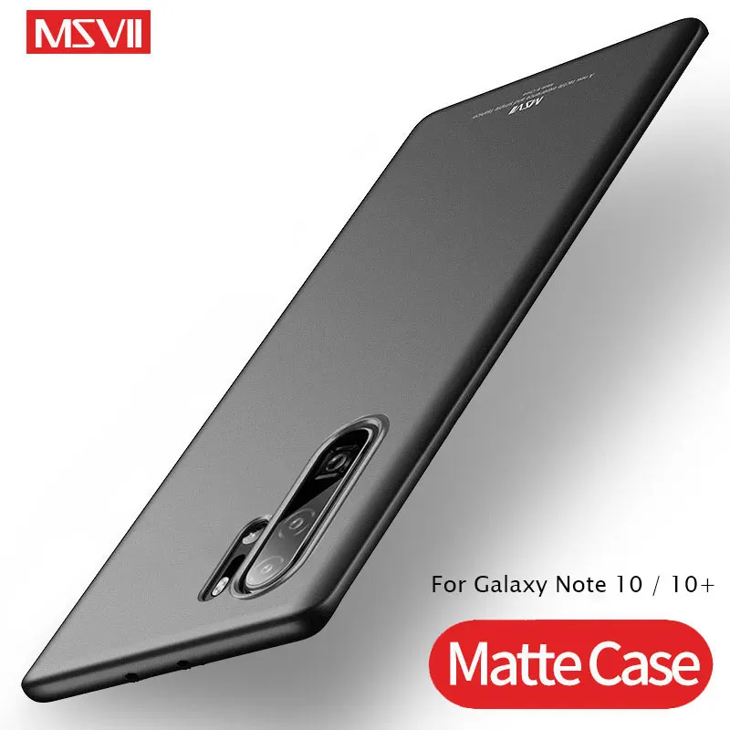 

For Samsung Galaxy Note 10 Pro/Plus Case MSVII Slim Matte Coque For Samsung Note 10+ Plus Case Hard Cover For Galaxy Note 10 Pro