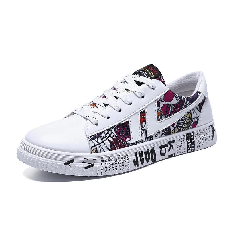 

CINESSD 2019 Summer Black Sneakers Sping Woman Casual Fashion Sneakers Painted Flats Ladies Vulcanized Shoes Vulcanize shoes