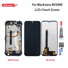 Alesser Voor Blackview BV5900 Lcd scherm En Touch Screen Assembly Reparatie Onderdelen Met Frame + Tools + Lijm Voor Blackview BV5900