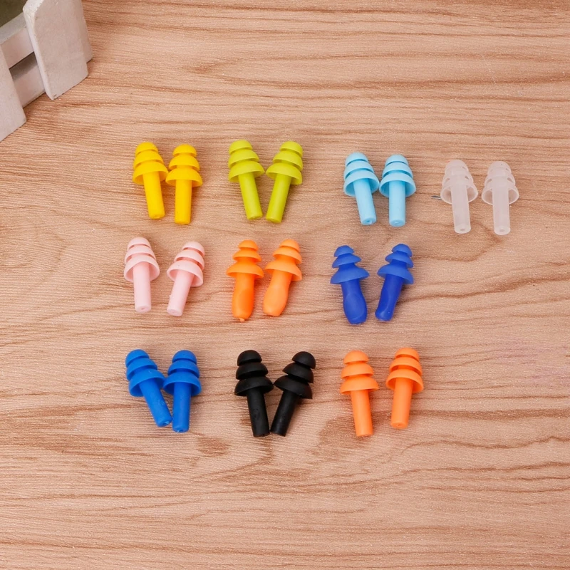 

2pcs Silicone Ear Plugs Anti Noise Snore Earplugs Comfortable For Study Sleep with box