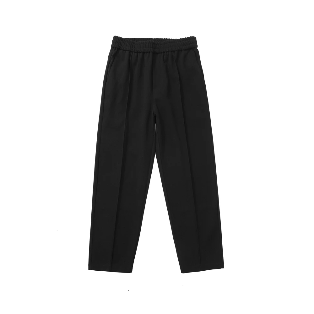 Мужские одноцветные шерстяные спортивные штаны из камвольной ткани, хлопковые повседневные штаны для отдыха, утепленные черные/серые брюки M-2XL