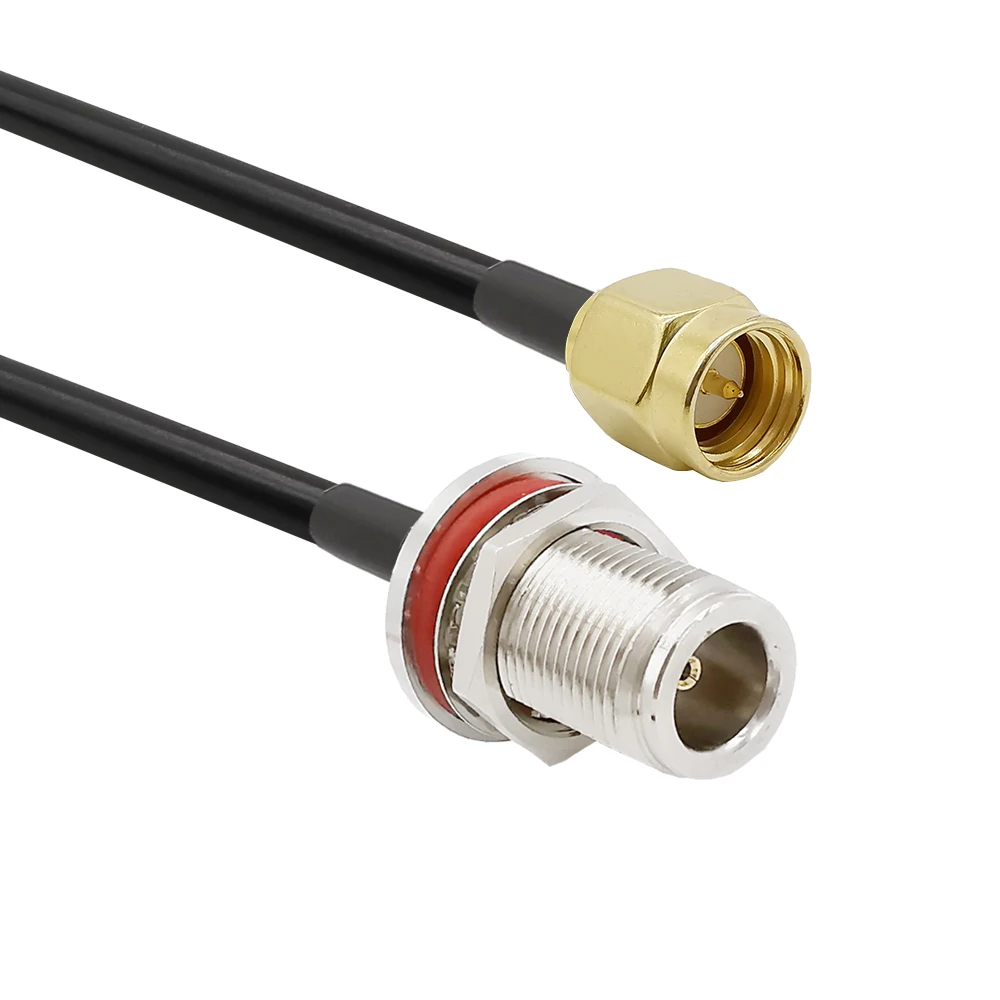 SMA Male to N Female Bulkhead Mount Низкая потеря LMR200 кабель для беспроводной мини PCI Express PCIE