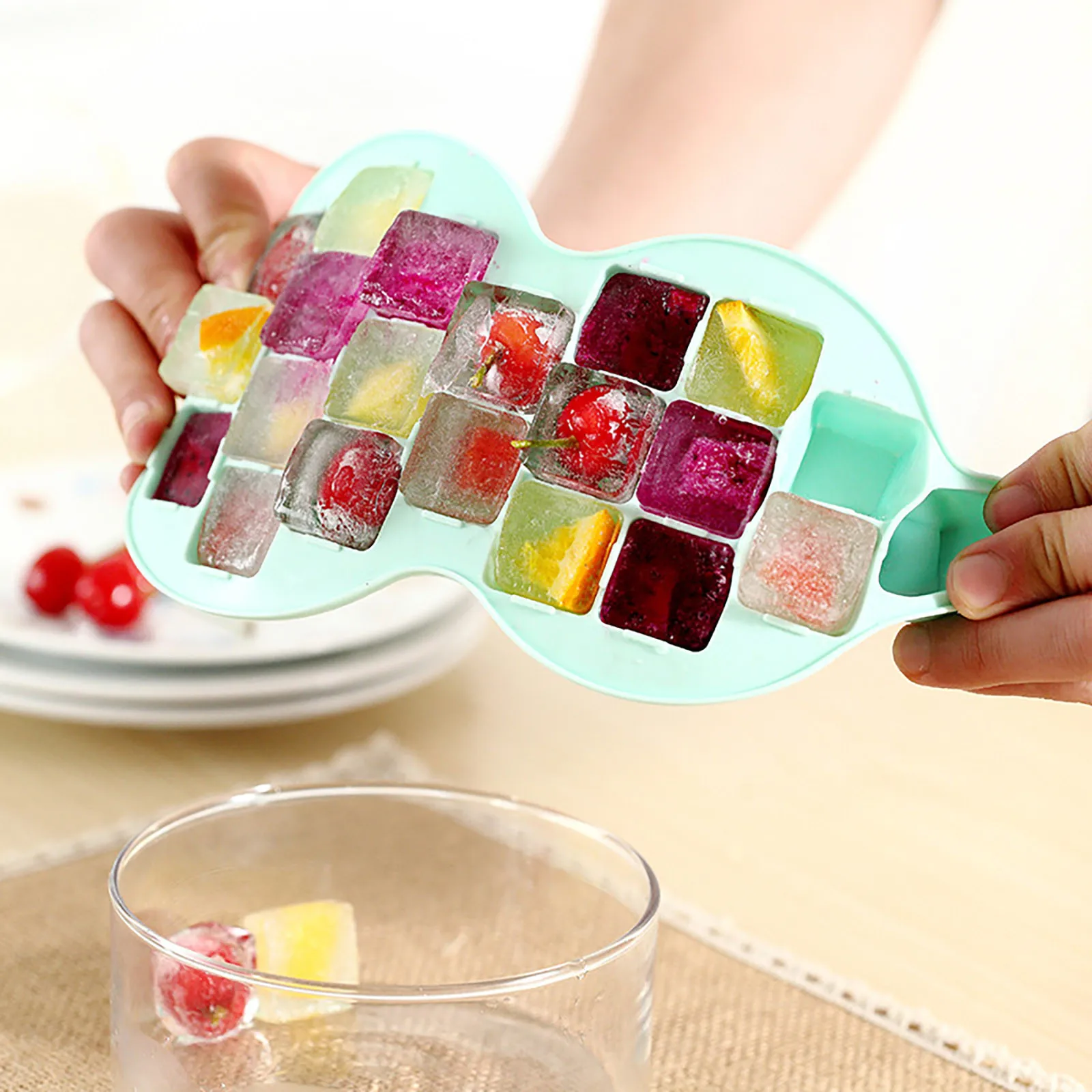 Silicone Ice Tray With Lid Summer New Product Mold Creative Cute Popsicle Lolly Maker Model Kitchen Tool 2021 | Дом и сад