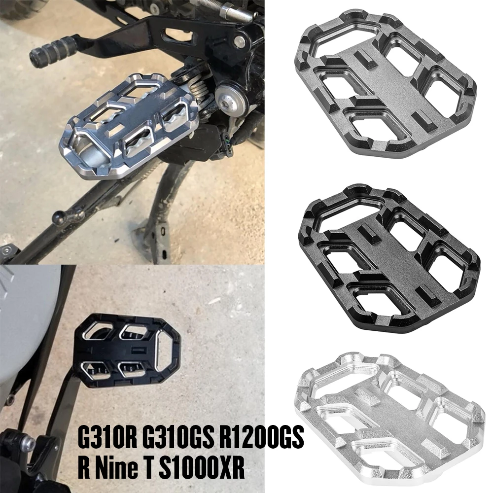 

For BMW F750GS F850GS G310GS R1200GS S1000XR R Nine T Scrambler R nine T Urban/GS 2013-2019 Wide Foot Pegs Pedals Rest Footpegs
