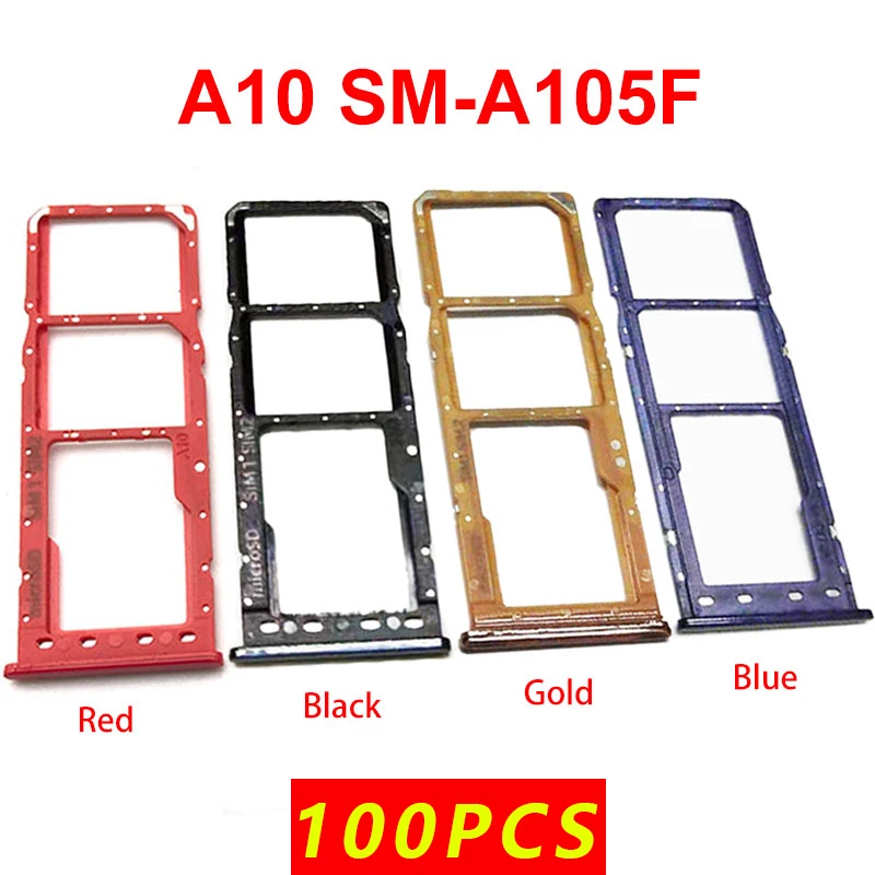 100Sim держатель лотка для Samsung Galaxy A10 A105F A105 A20 A205 A205F A30 A305 A305F A50 A505 A505F sim карты слот