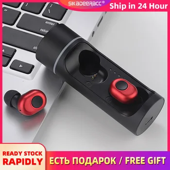 

Magnetic Bluetooth 5.0 Earphone Wireless Earbud TWS Noise Reduction Waterproof Mini In Ear Sport Headset Charging Box For iPhone