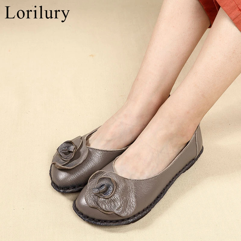 leather flats for wide feet