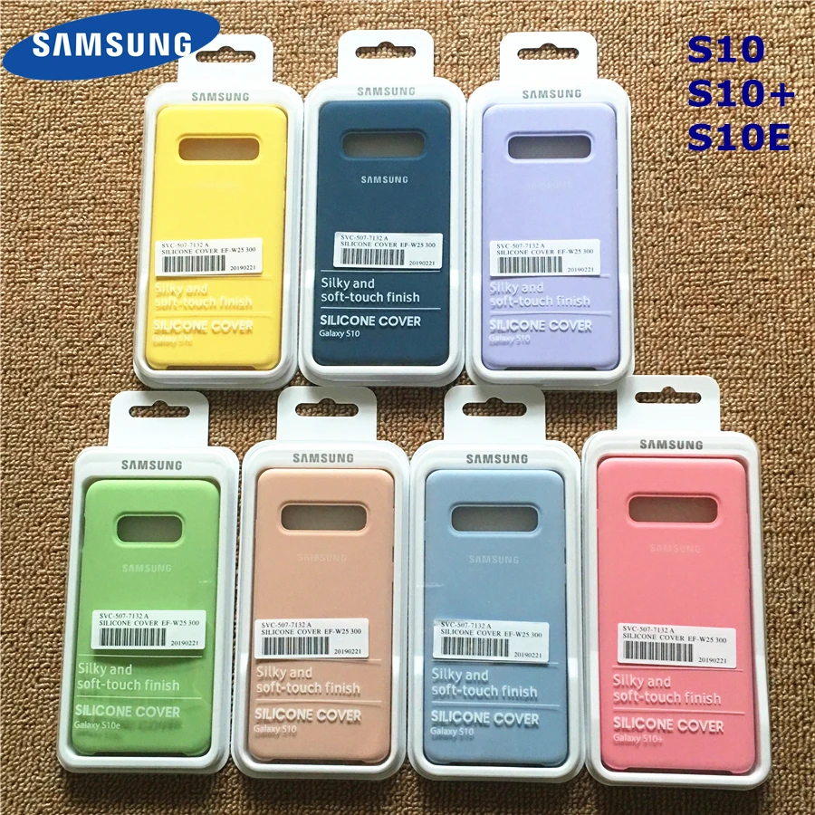 cute samsung cases Samsung Silicone Cover Soft Liquid Silicone Office Style Case For Galaxy S10+ S10E S10 S20 Plus Ultra S20+ S20U S20FE With Box silicone case for samsung