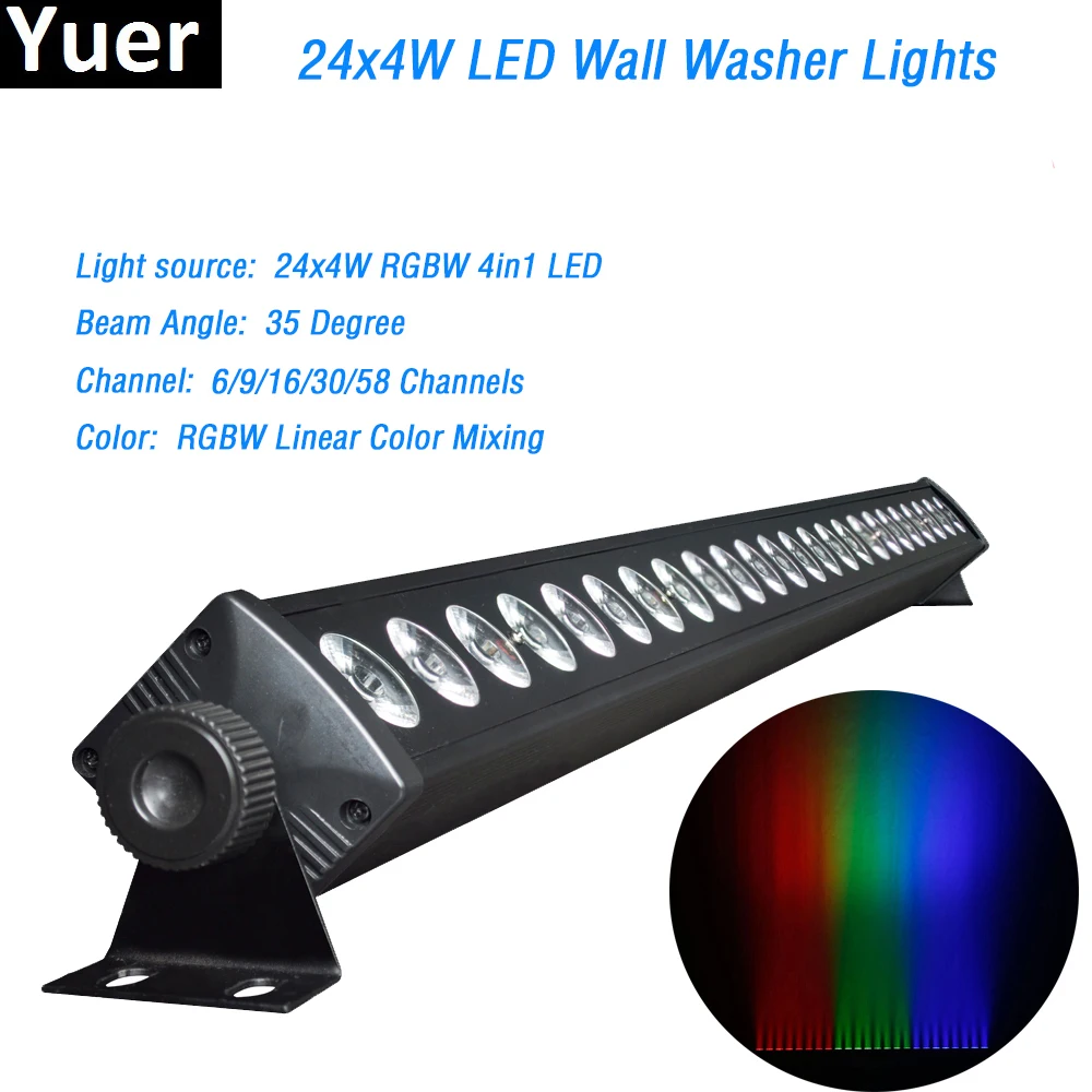 24x4 Вт LED RGBW 4в1 Led настенный светильник DMX светодиодная полоса DMX линия бар для мытья сценический свет для вечеринки свадьбы события освещение ... 24x4 Вт LED RGBW 4в1 Led настенный светильник DMX светодиодная полоса DMX линия бар для мытья сценический свет для вечеринки свадьбы события освещение ...