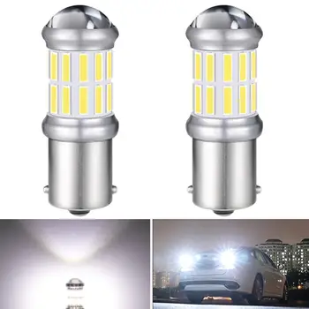 

2x BA15S P21W 1156 LED Bulbs Car Turn Signal Backup Reverse Rear Light DRL 6000k white For Toyota Hyundai Kia Lexus Mazda Nissan