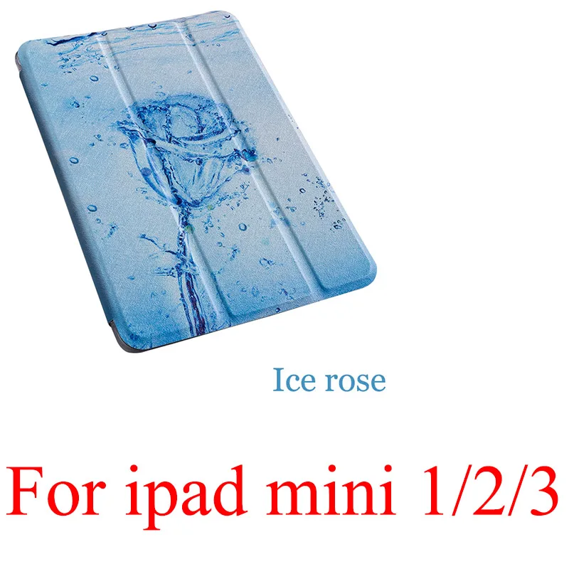 for Mini 1 2 3 Мультяшный чехол для планшета Apple Ipad Mini 1 2 3 4 5 Smart wake Sleep fundas fold Stand Обложка с рисунком capa сумка для Mini4 Mini5 - Цвет: for Mini 1 2 3