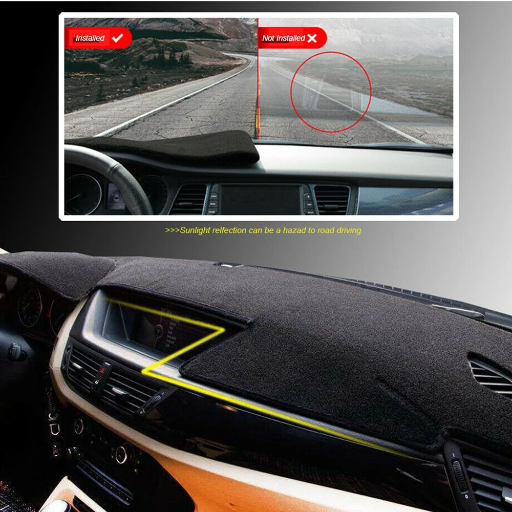 

Pad Dashboard Cover Carpet Accessoires Parts Interior Dash Mat Dashmat