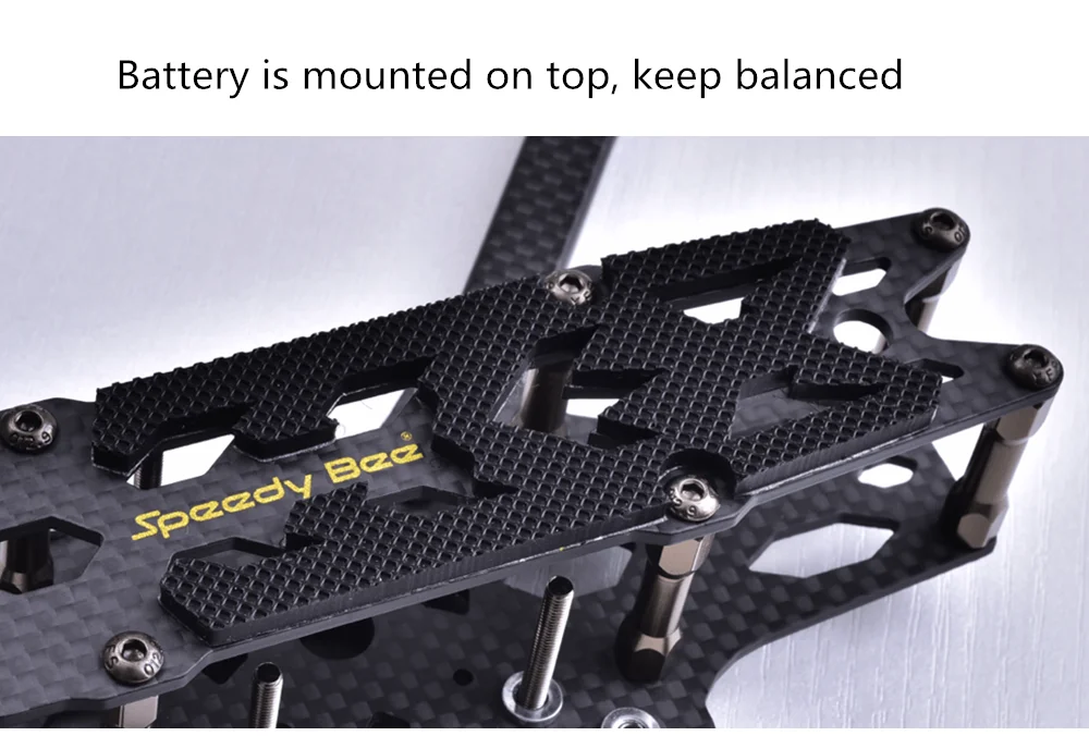 Горячая Speedy Bee 225 мм Колесная база 5 мм Arm 3K комплект из углеродного волокна для рамы для радиоуправляемого дрона FPV Racing DIY аксессуары запасные части